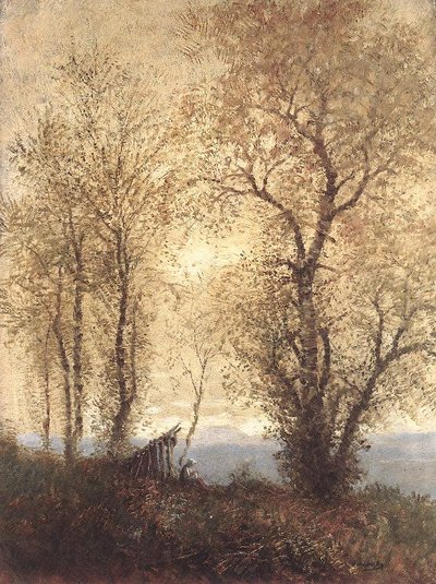 Landscape in Autumn by Laszlo Mednyanszky